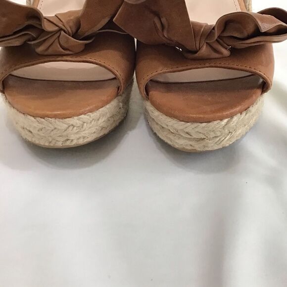 Prada Napa Aviator Bow Espadrille Sandal Wedges Size 36 - Picture 15 of 15